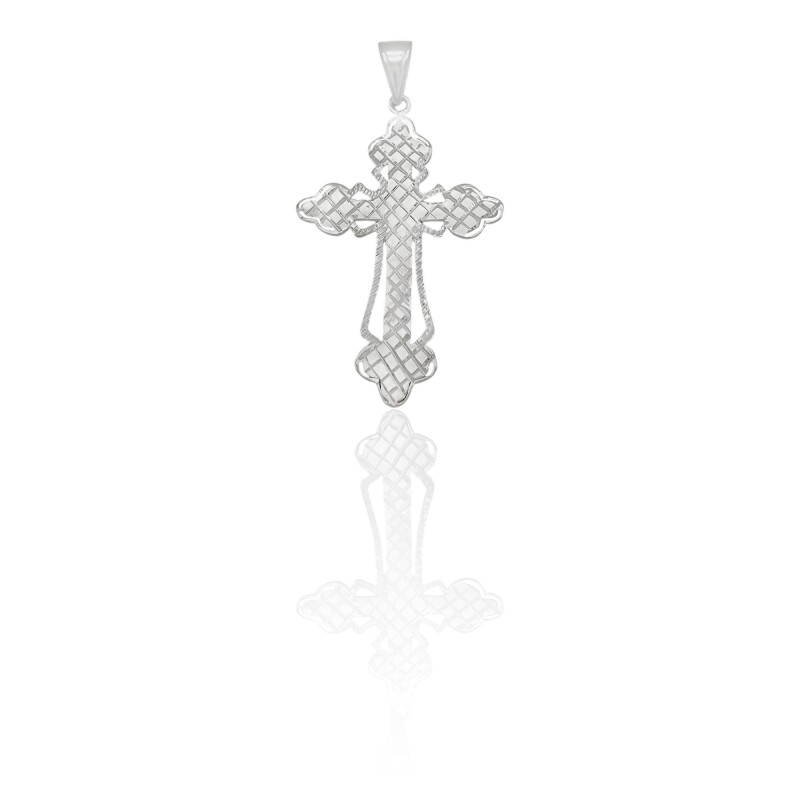 Dije Cruz calada-Plata 925-Sin piedra-CP3178 Sinpiedra