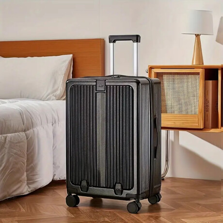 Valija Carry on rígida con bolsillo exterior Negro