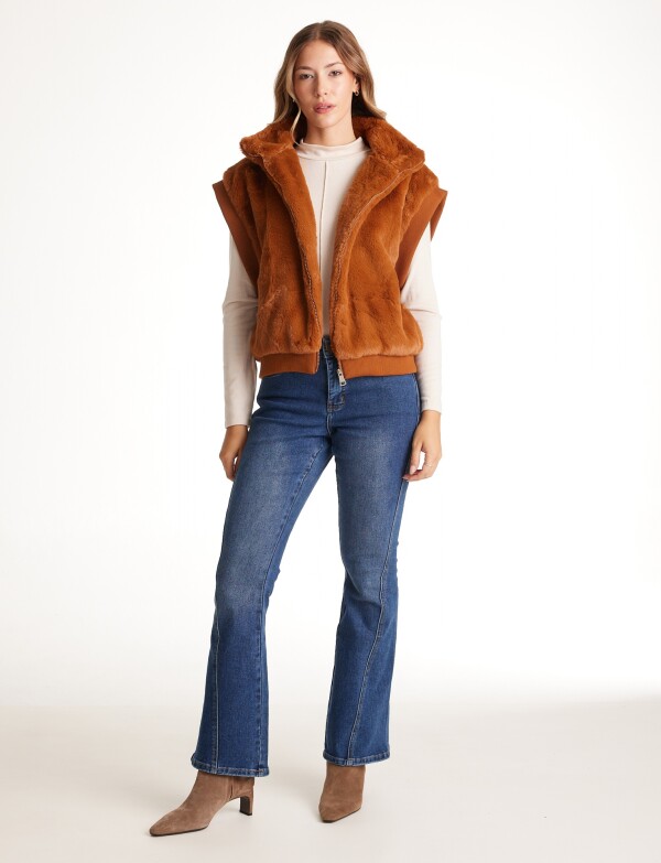 Chaleco Faux Fur TOSTADO