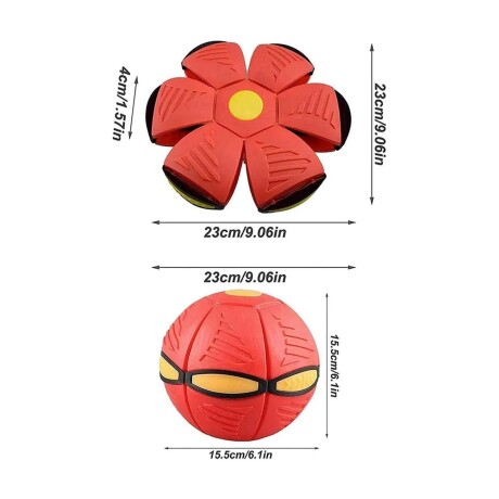 PELOTA MÁGICA SALTARINA PLEGABLE 14CM SIN LUZ ROJO