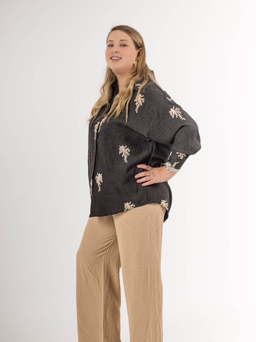 Pantalón liso de lino Made in Turquía Pantalón liso de lino Made in Turquía