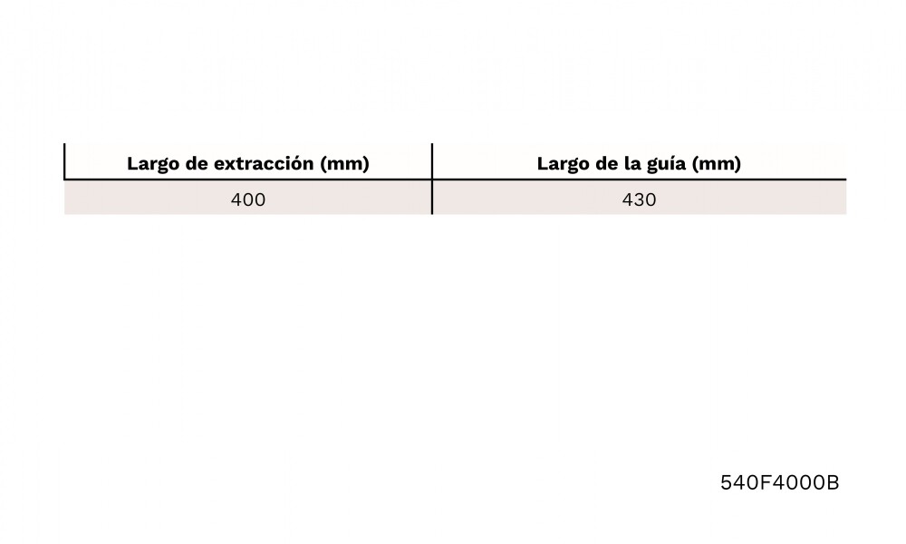 Guia Tandem 7/8 extracción parcial 540F 400