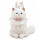 Mochila Peluche Gato Realista Bolso Animal Felpa Blanco