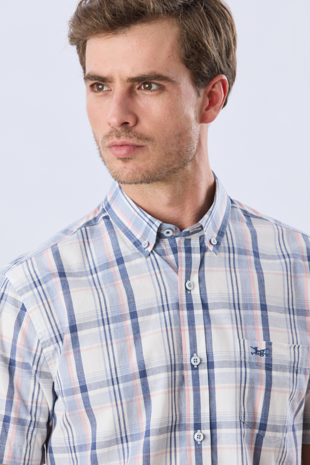CAMISA CUADROS Blanco