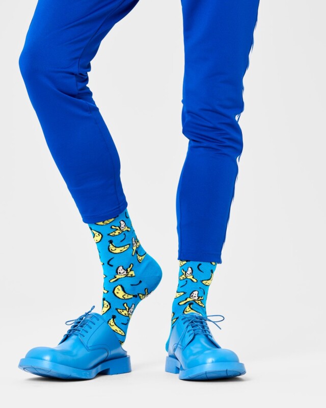 Happy Socks Medias - Banana Turquoise Happy Socks Medias - Banana Turquoise