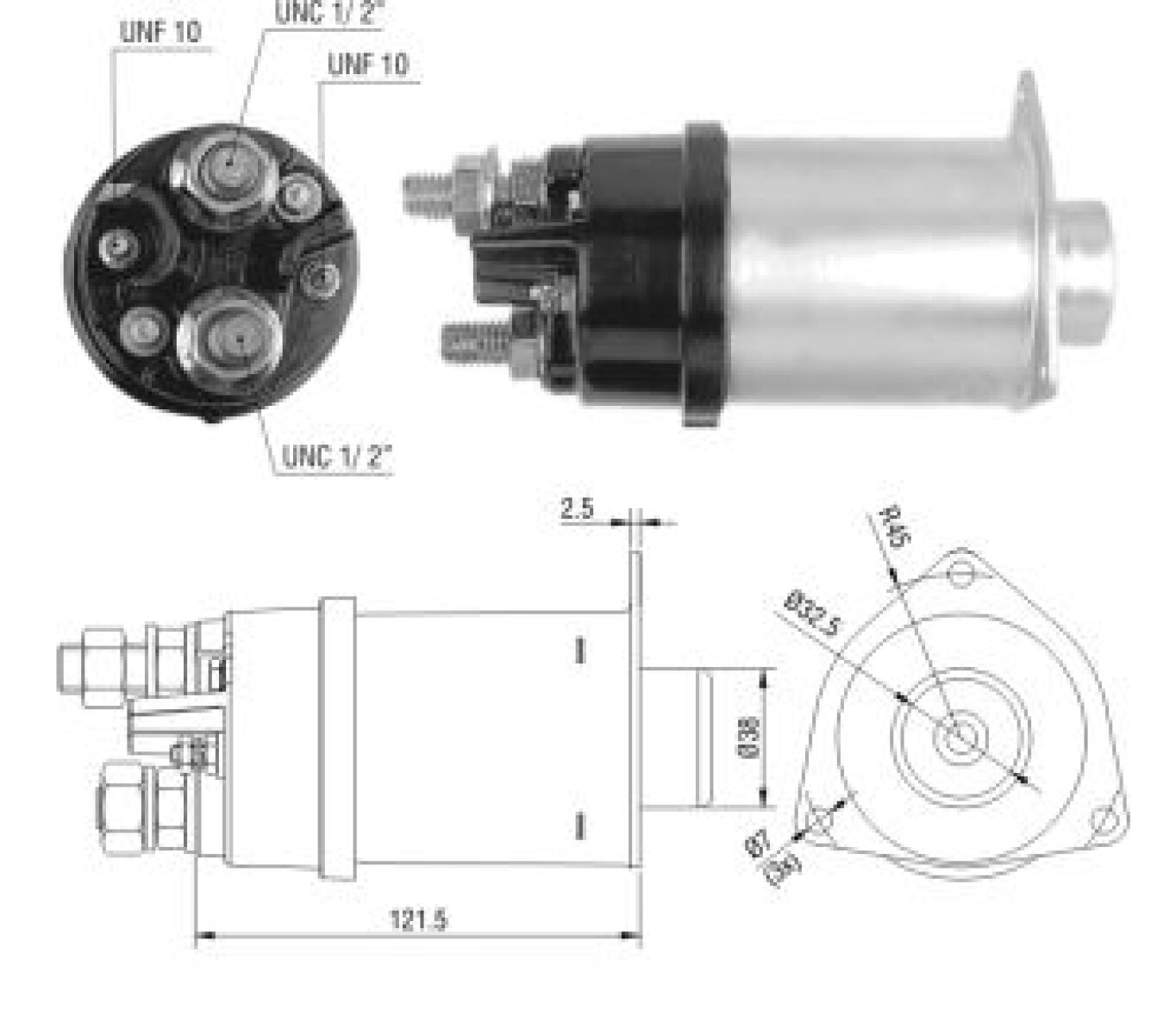 AUTOMATICO DE ARRANQUE - DELCO REMY 42MT 12V ZM 
