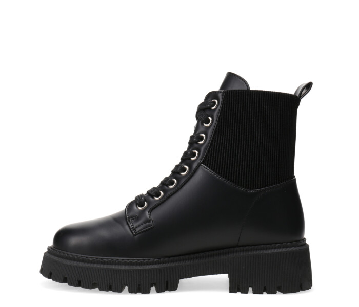 Bota MANON acordonada con textil Black