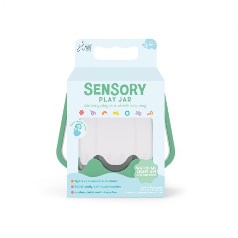Jarra de juego sensorial Glo Pals GREEN-CASE