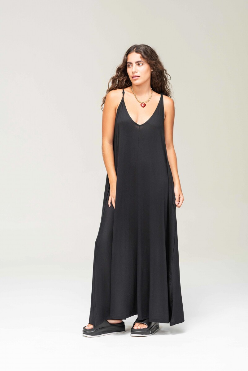 Vestido Nudo - Negro 