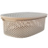 OUTLET Canasto Organizador c/tapa 36,5x27x14,5cm Outlet Canasto Organizador C/tapa 36,5x27x14,5cm