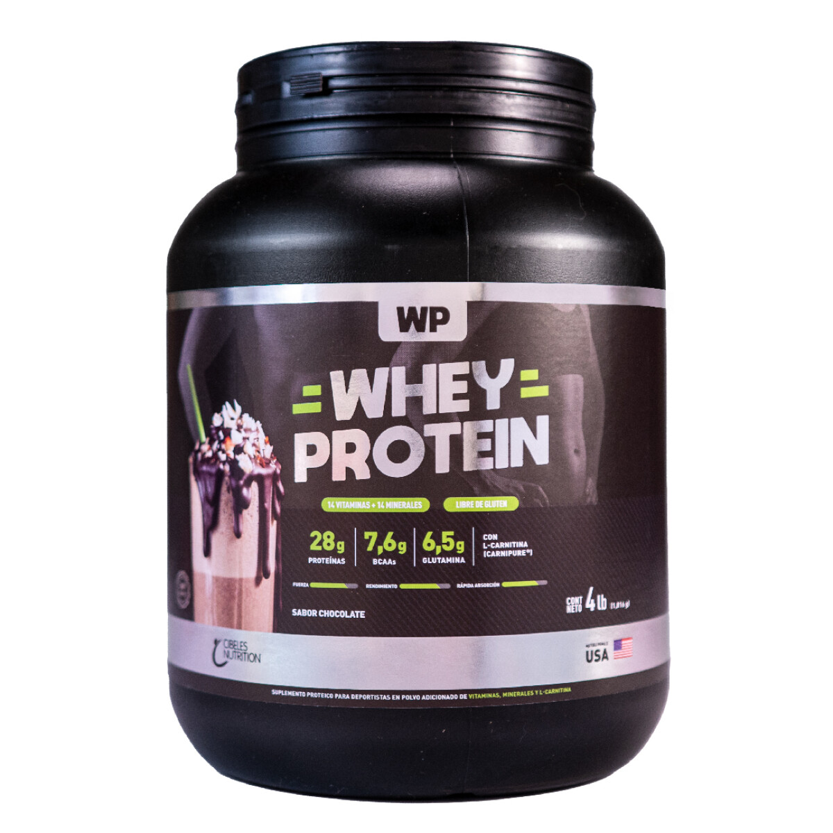 Cibeles Nutrition Whey Protein 4lb - chocolate 