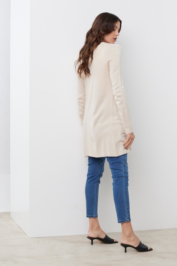 Cardigan Bolsillos BEIGE