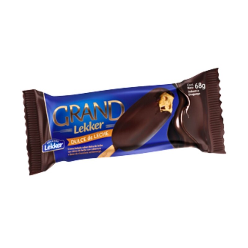 Helado Grand Lekker - 64 g - DDL cobertura Chocolate Amargo