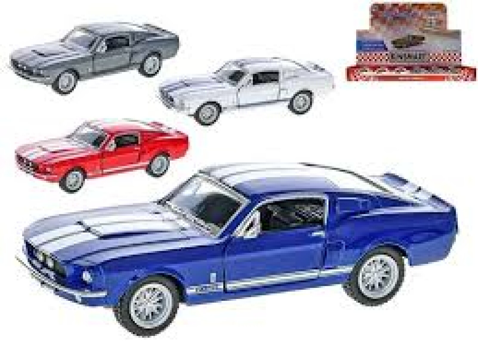 Auto Colección Metal Kinsmart 1967 Shelby Gt-500 1/38 