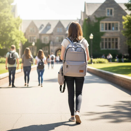 Set Mochila Bolso Cartuchera Alumno Resistente 3 Piezas Gris