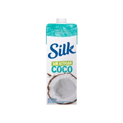 Leche Vegetal de Coco Sin Azúcar 1lt Silk Bebida Silk Coco Sin Azucar