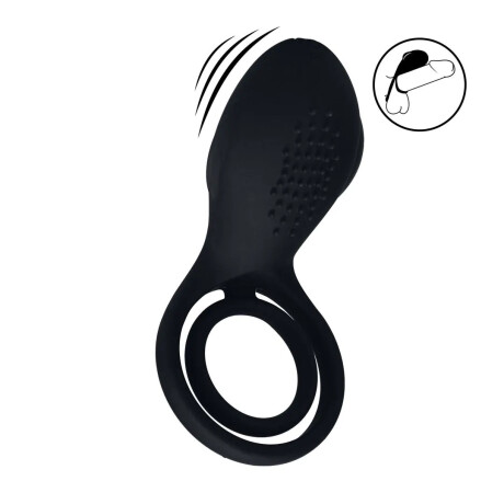 Vibrating Cock Ring W/Paw Stimulator - Black Vibrating Cock Ring W/Paw Stimulator - Black