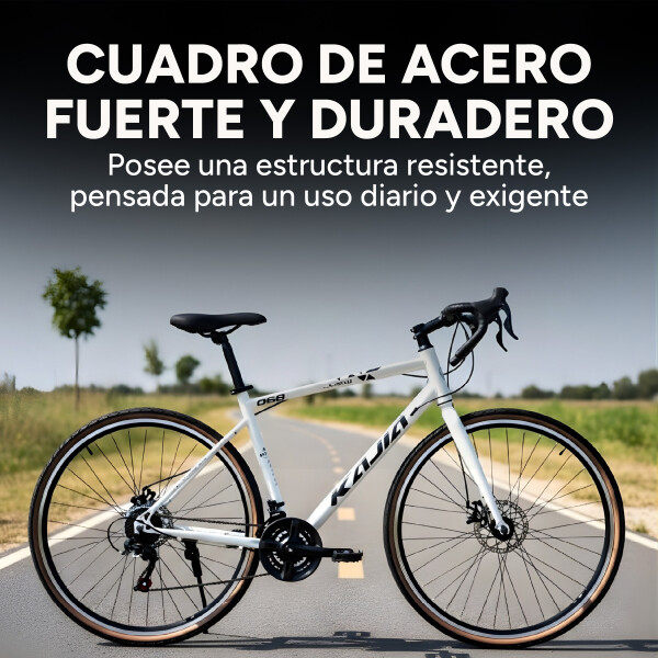 Bicicleta Kajla Ruta Rodado 26 Freno De Disco 21 Velocidades Blanco 1