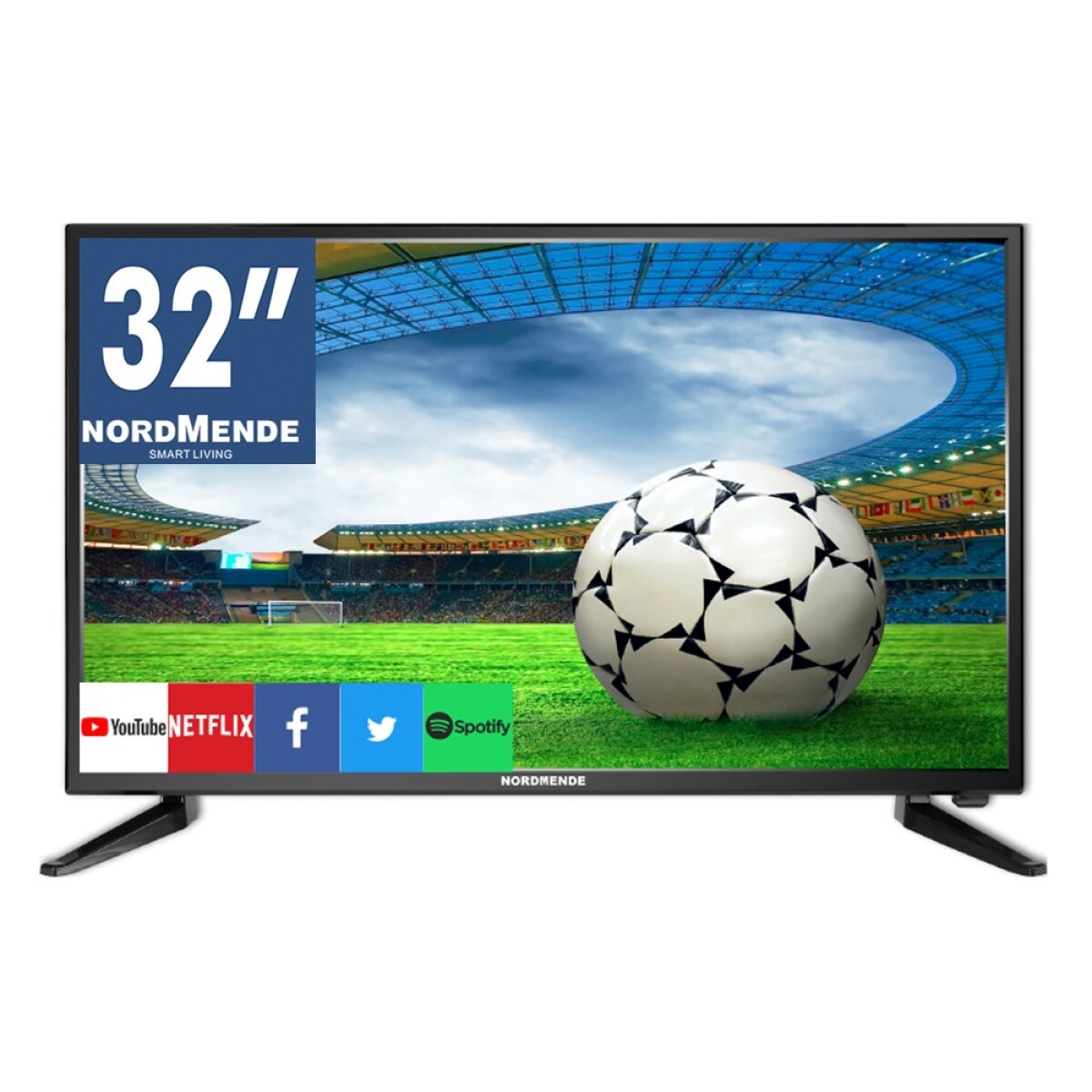 TV Led NordMende 32″ HD Smart con Sintonizador Digital - Negro 