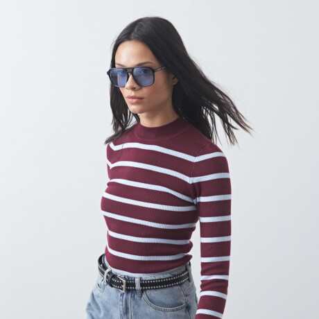 POLERA TRINAS Bordó