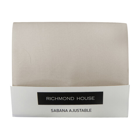 Sábana Ajustable Queen Size Richmond House 100% Microfibra BEIGE