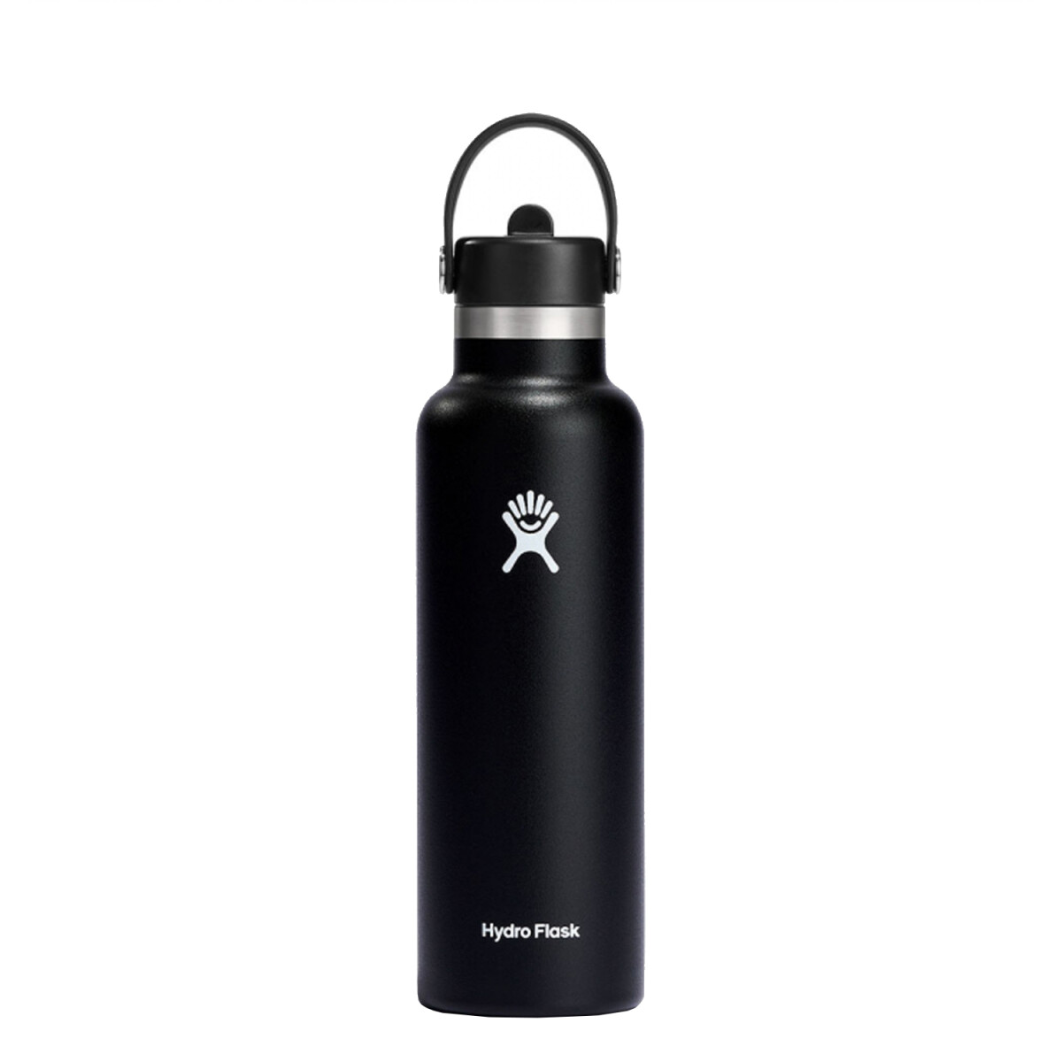 Botellas Termicas Hydro Flask 21 Oz Standard Flex Straw Cap - Negro 