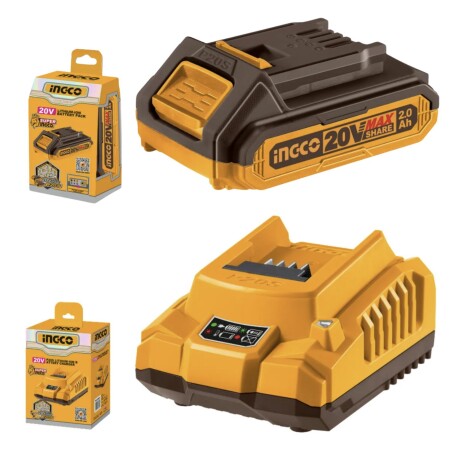 Kit Atornillador Percutor Ingco 20V en Valija + Accesorios Kit Atornillador Percutor Ingco 20V en Valija + Accesorios