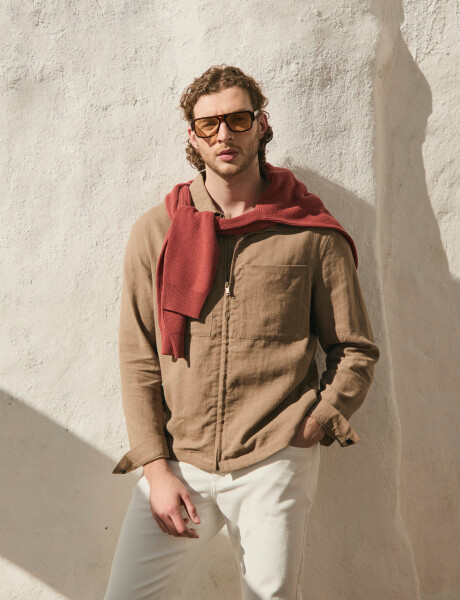 300410 CAMPERA LINO THAI Tostado