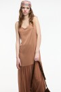 VESTIDO LARGO Marron