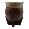 Mate Imperial labrado con apliques en bronce - ALPACA - 01 marrónuniforme