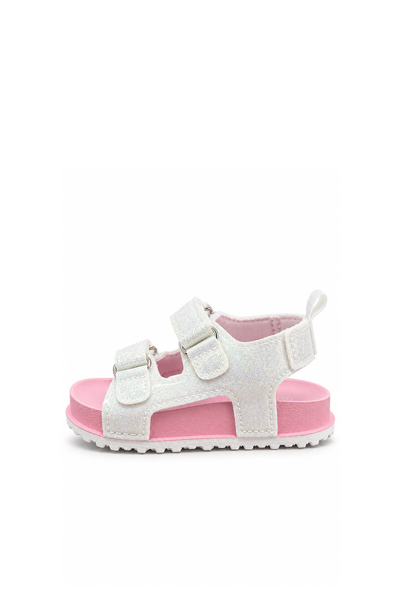 Sandalia para niñas con velcros Tiko BI263 Blanco