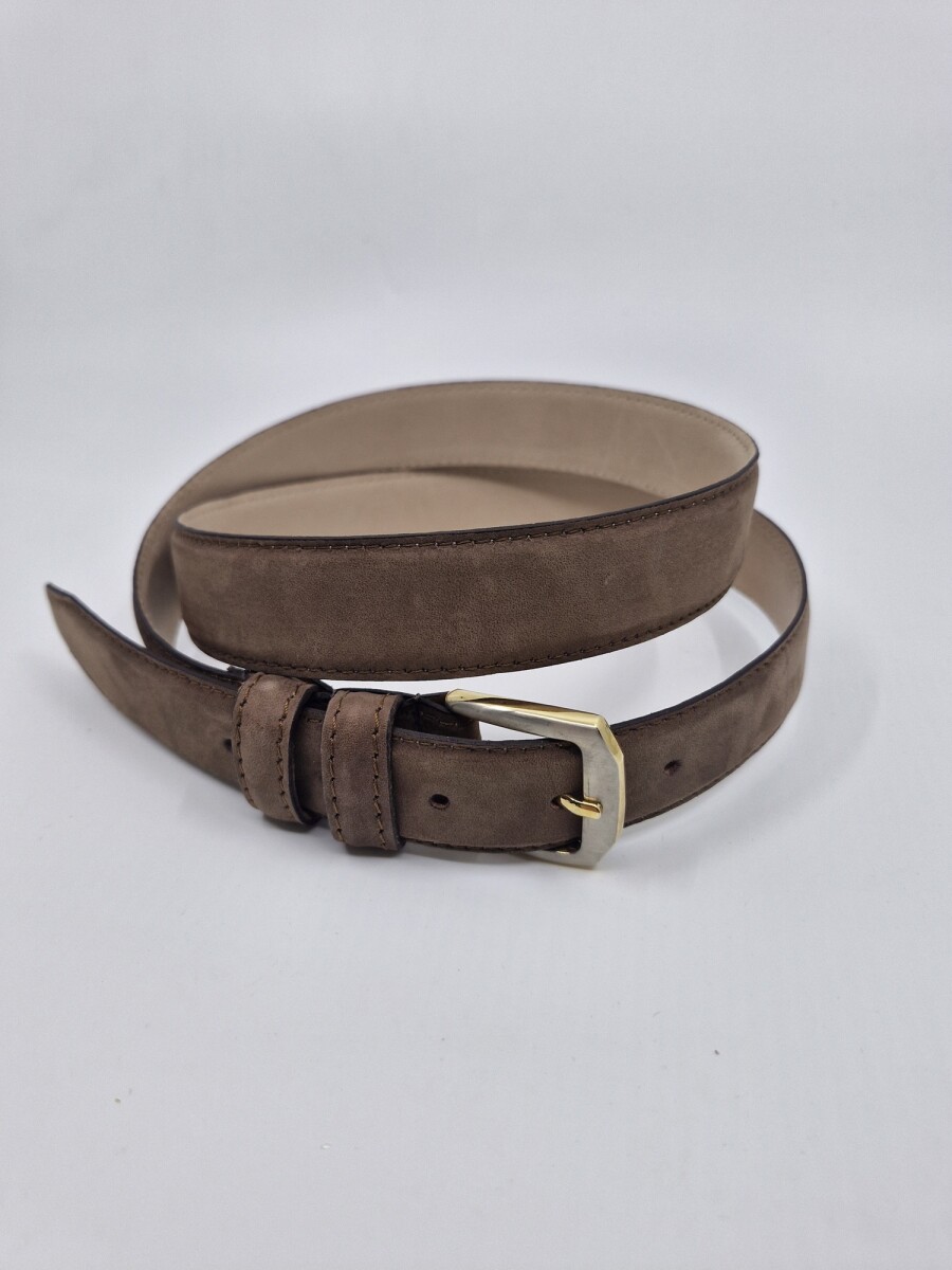 Cinturon Cuero - Beige 