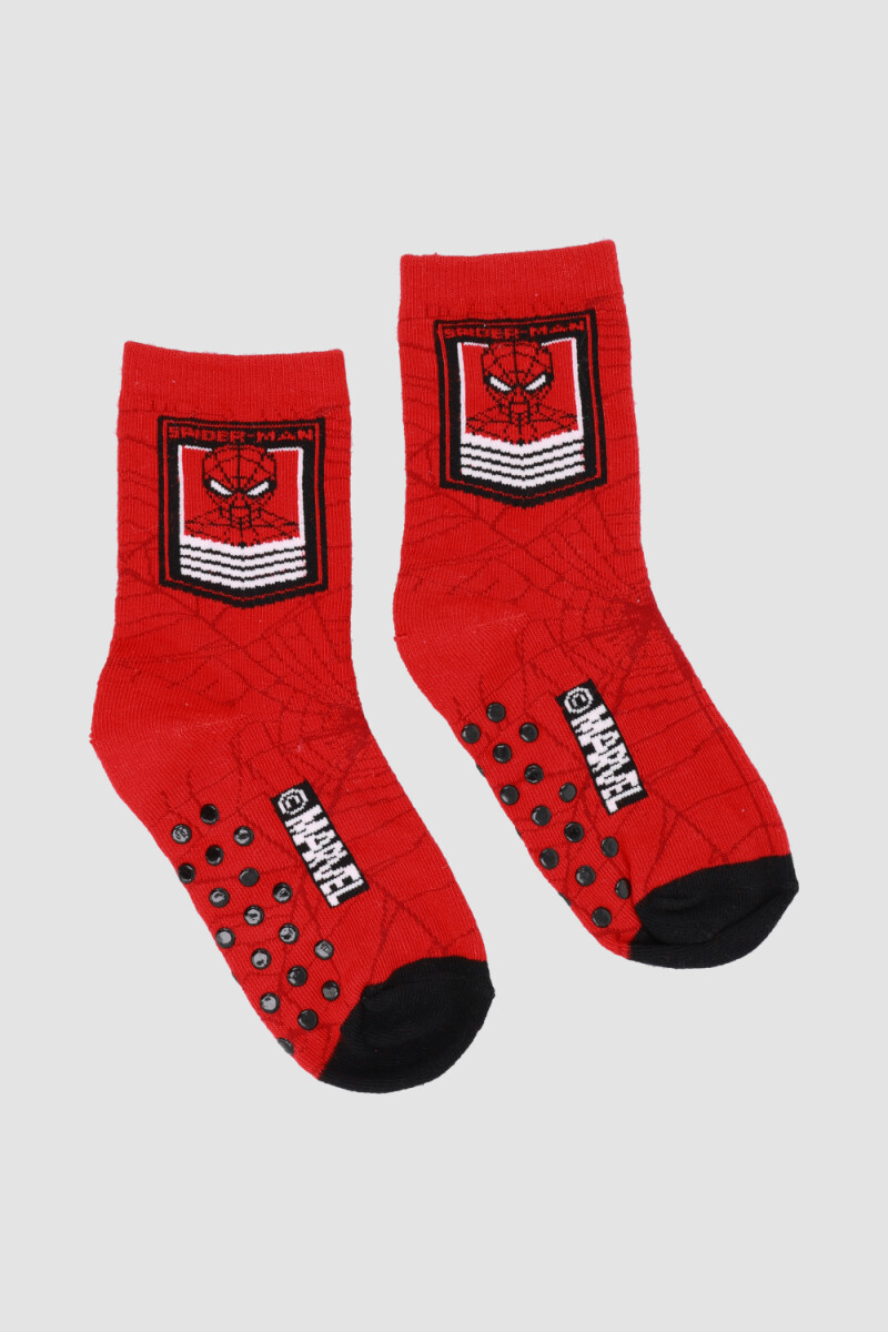 Medias individuales infantil media caña con abs spider man Variante 26