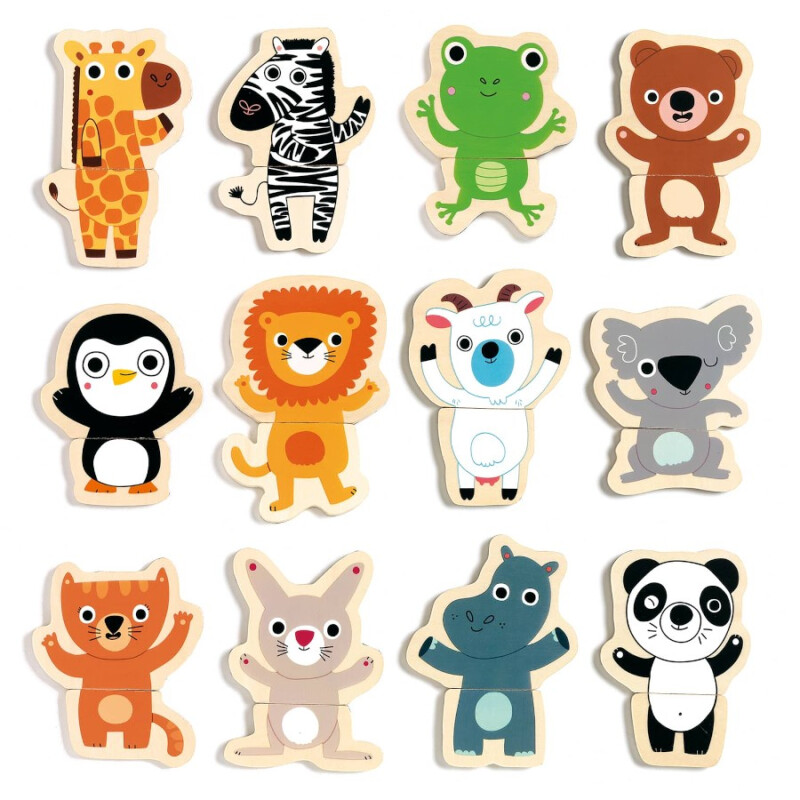 Puzzle Magnético Animales Coucou Djeco Puzzle Magnético Animales Coucou Djeco
