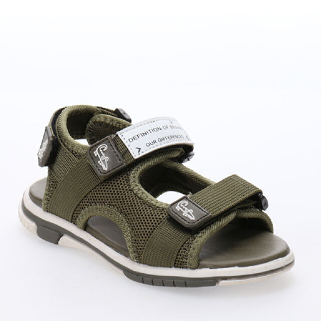 Sandalias de Niño Croco Kids TOMMY deportiva con velcros Verde Oliva