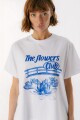 Remera Flowers Club Flor Azul