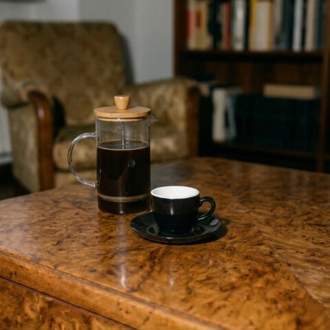 Taza cerámica Milán 150ml Negro
