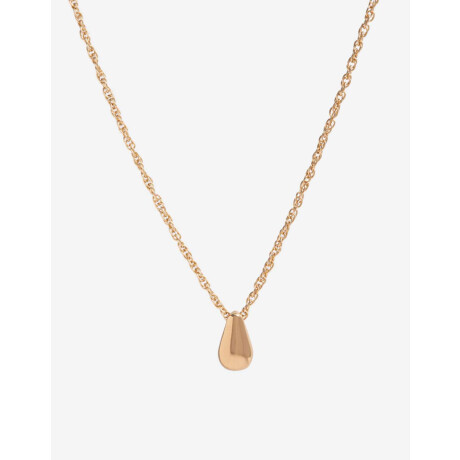 Cadena Con Dije De Metal Bañado En Oro Dorado