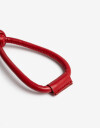 Llavero Cordón Llavero Y Bag Charm Cordón De Pu - Rojo Burdeaux