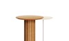 Mesa de Arrime Doble - Side Living - Linea Manhattan Marron/Blanco