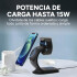 Base De Carga Inalambrica 3 En 1 Magnetico P Iphone 15W Fast Color Negro