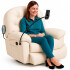 Sillón Masajeador Poltrona Con Control Remoto Y Soporte Para Celular BEIGE