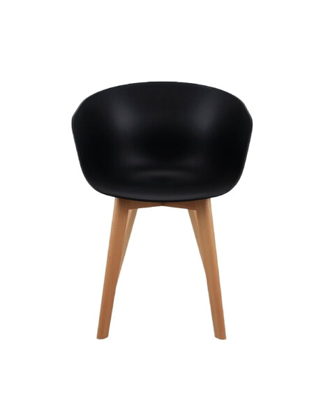SILLA HAY POLI/MADERA 57X54X80CM NEGRO SILLA HAY POLI/MADERA 57X54X80CM NEGRO