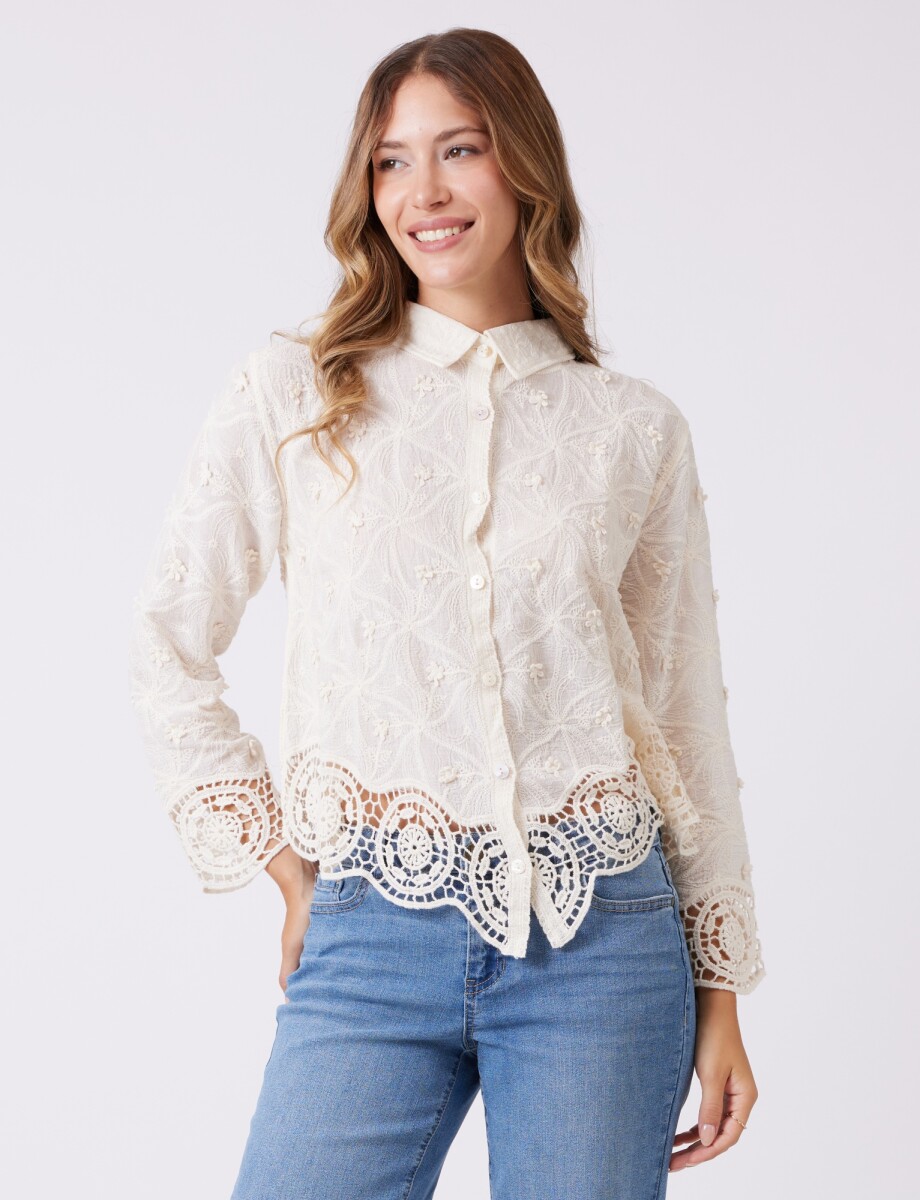 Camisa Boho Calada - Crudo 