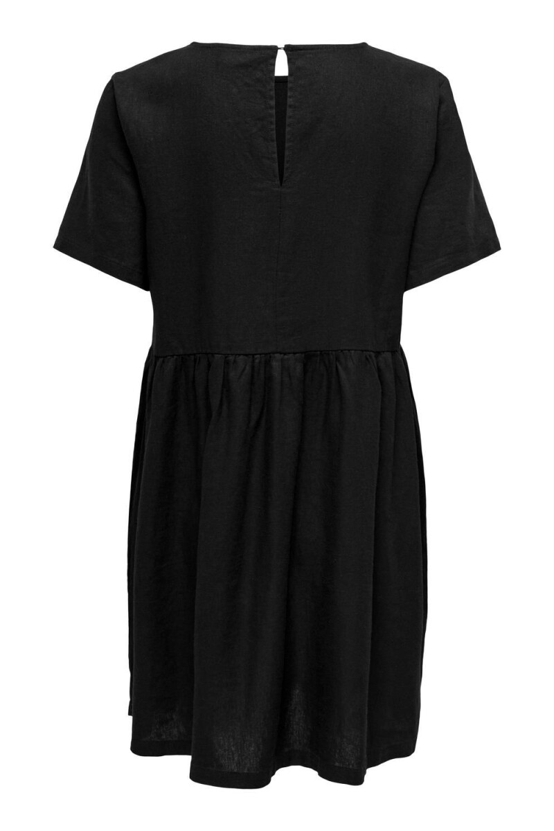 Vestido Say Efecto Lino Black