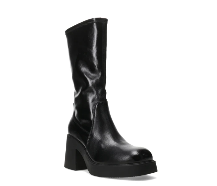 Bota CUNARE de pu elastizado Black