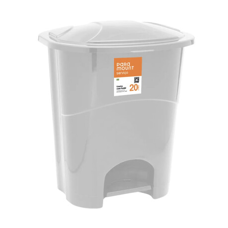 Tarro De Basura Papelera Residuos Con Pedal 20 litros Blanco