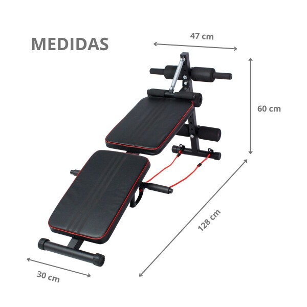 Banco Regulable Abdominal Plegable Curvo Musculacion Con Bandas Ejercicio Acero Gym Imback Banco Regulable Abdominal Plegable Curvo Musculacion Con Bandas Ejercicio Acero Gym Imback