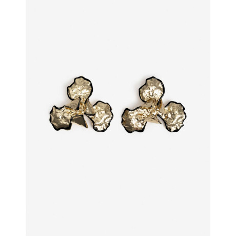 Aros Colgantes Cortos Metal Dorado