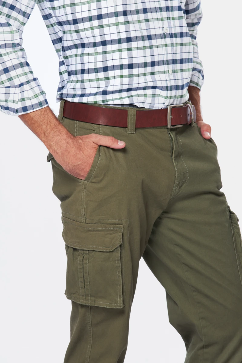 PANTALON CARGO - Verde 